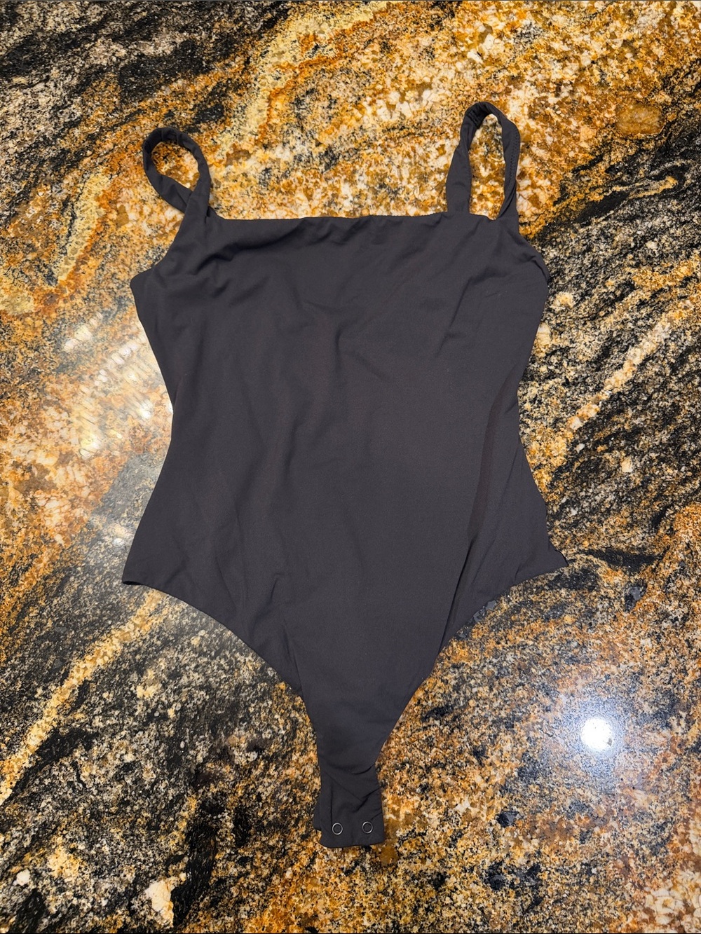 SKIMS Classic Black One-Piece Bodysuit